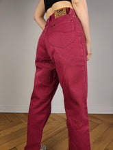 Load image into Gallery viewer, The Lee Red High Waist Mom Jeans | Vintage denim pants trousers women 28 29 S
