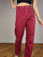 Load image into Gallery viewer, The Lee Red High Waist Mom Jeans | Vintage denim pants trousers women 28 29 S
