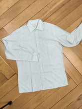 Load image into Gallery viewer, The Van Laack Grey White Stripe Shirt | Second hand cotton formal business shirt unisex men 39 M
