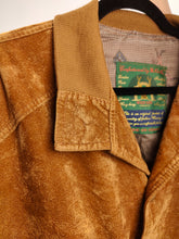 Load image into Gallery viewer, The Brown Velvet Bomber Jacket | Vintage R.G.A. made in Italy tan orange jacket women L unisex men M

