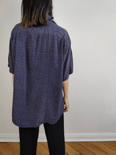 Load image into Gallery viewer, The Purple Rain Print Shirt | Vintage Monteleone short sleeve crazy speckle pattern unisex men M-L
