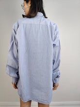 Load image into Gallery viewer, The Daniels &amp; Korff Cotton Blue White Stripe Shirt | Second hand formal business shirt unisex men L 41

