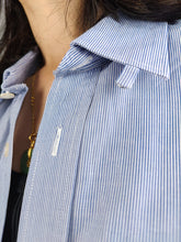 Load image into Gallery viewer, The Daniels &amp; Korff Cotton Blue White Stripe Shirt | Second hand formal business shirt unisex men L 41
