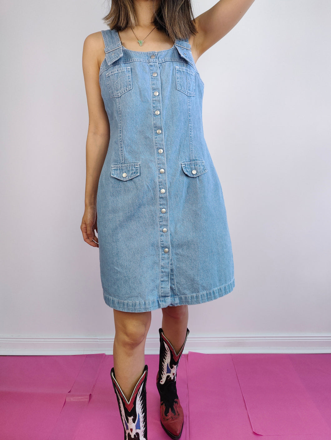90's denim deals dress