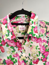 Load image into Gallery viewer, The Floral White Pink Cotton Blouse | Vintage Milano long sleeve flower print pattern shirt IT42 S
