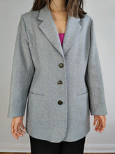 Load image into Gallery viewer, The Etienne Aigner Wool Blue Blazer | Vintage designer 100% virgin wool jacket women DE38 EU S
