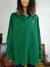 Load image into Gallery viewer, Vintage Lacoste Green Long Sleeve Polo Shirt Cotton Sweater Unisex Men 7 XL
