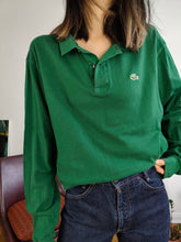 Load image into Gallery viewer, Vintage Lacoste Green Long Sleeve Polo Shirt Cotton Sweater Unisex Men 7 XL

