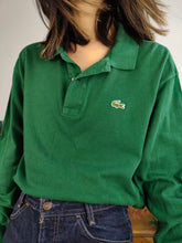 Load image into Gallery viewer, Vintage Lacoste Green Long Sleeve Polo Shirt Cotton Sweater Unisex Men 7 XL

