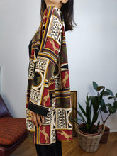 Load image into Gallery viewer, Vintage Creations Pauquet horse print light blazer jacket baroque crazy pattern cardigan women L
