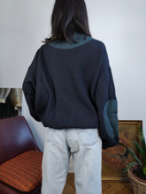 Load image into Gallery viewer, The Sport Ice Iceberg Bear Sweater | Vintage 90s wool blend rare designer Iceberg Golf Teddy pullover knitted jumper embroidery blue men unisex L
