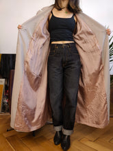 Load image into Gallery viewer, Vintage trench coat beige cream light jacket oversized long maxi Together DE40 M
