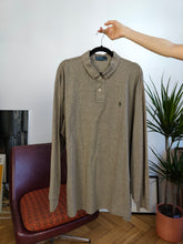 Load image into Gallery viewer, Vintage Ralph Lauren beige brown long sleeve polo shirt cotton sweater unisex men XXL
