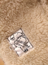 Load image into Gallery viewer, Vintage genuine shearling leather coat tan brown sheepskin lambskin sherpa winter IT52 L-XL
