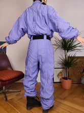 Load image into Gallery viewer, Vintage Belfe ski suit snow snowboard winter sport onesie overall jumpsuit purple lila IT50 M-L
