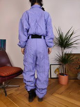 Load image into Gallery viewer, Vintage Belfe ski suit snow snowboard winter sport onesie overall jumpsuit purple lila IT50 M-L
