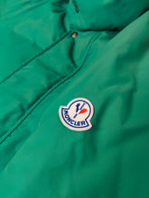 Load image into Gallery viewer, Vintage Moncler designer down jacket parka warm winter sport turquoise green ski unisex men 3 L

