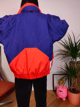 Load image into Gallery viewer, Vintage Sergio Tacchini ski jacket warm winter orange purple coat snow sport designer unisex men M
