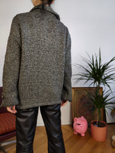 Load image into Gallery viewer, Vintage Moschino Jeans designer wool knit grey blazer winter jacket coat IT 44 S-M
