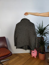 Load image into Gallery viewer, Vintage Moschino Jeans designer wool knit grey blazer winter jacket coat IT 44 S-M
