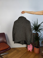 Lade das Bild in den Galerie-Viewer, Vintage Moschino Jeans designer wool knit grey blazer shirt jacket coat IT 44 S-M
