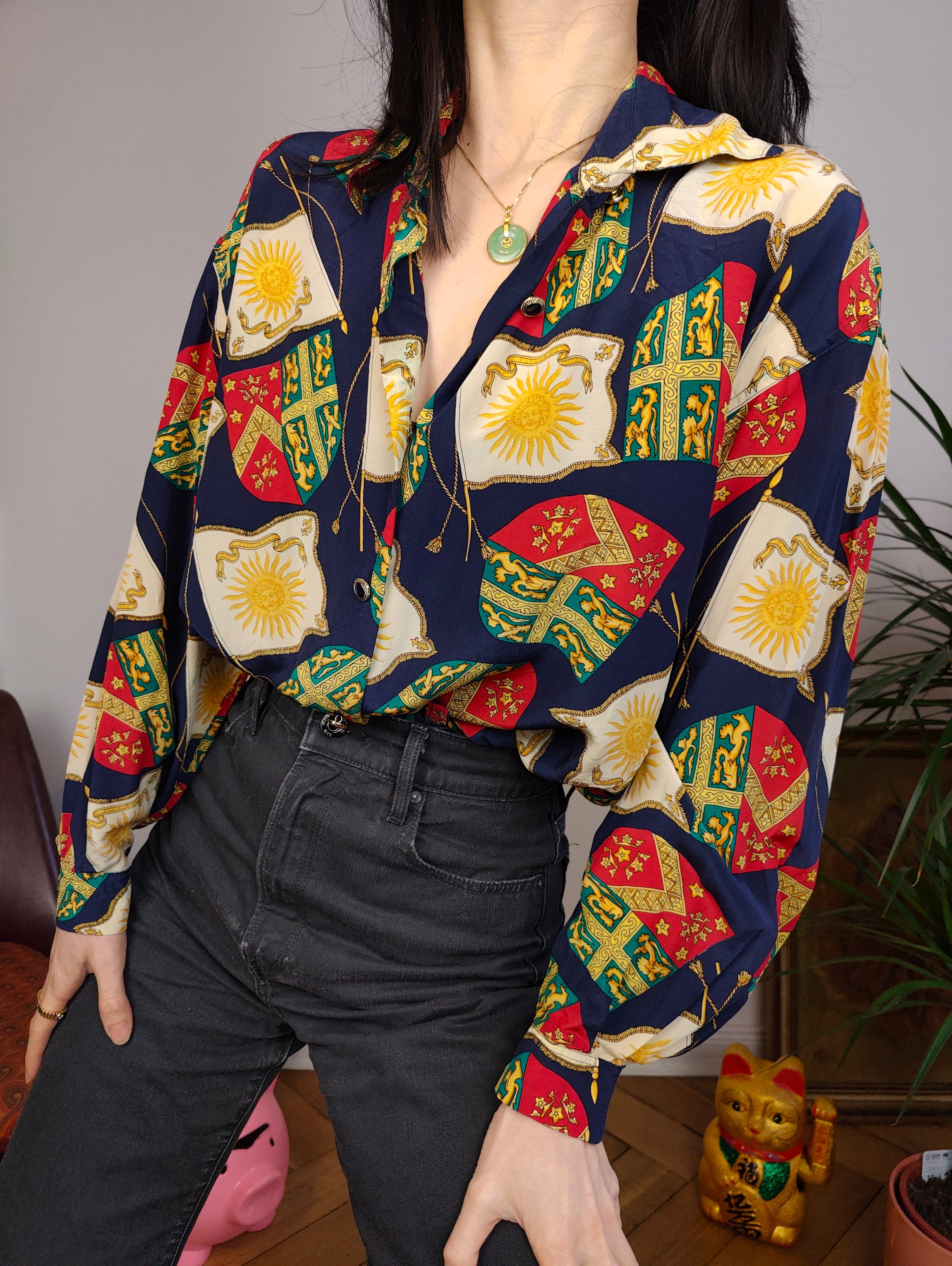 トップス Vintage silk top Vintage silk top