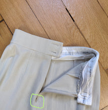 Load image into Gallery viewer, Vintage Sportmax by Max Mara wool trouser pants white cream beige stripe pattern designer women DE36 XS-S
