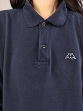 Load image into Gallery viewer, Vintage Robe di Kappa polo shirt long sleeve navy blue cotton sweater sweatshirt women unisex men L
