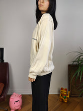Load image into Gallery viewer, Vintage wool mix cardigan white cream South Coast knit knitted jacket college Italy 48 M

