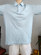 Load image into Gallery viewer, Vintage Sergio Tacchini long sleeve polo shirt blue unisex men 48 M
