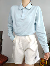 Load image into Gallery viewer, Vintage Sergio Tacchini long sleeve polo shirt blue unisex men 48 M

