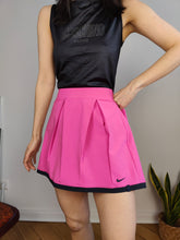 Load image into Gallery viewer, Second hand Nike tennis skirt pleated pink magenta sport mini women 38 S-M
