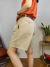 Load image into Gallery viewer, Vintage cotton shorts beige bermuda beige Wallawan 30 S
