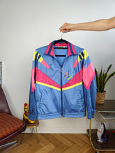 Load image into Gallery viewer, Vintage Diadora track sport jacket spring summer sports pink blue women D38 S
