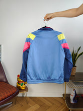 Load image into Gallery viewer, Vintage Diadora track sport jacket spring summer sports pink blue women D38 S
