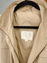 Load image into Gallery viewer, Vintage 100% silk blouse jacket blouson parka beige women Cardellino L
