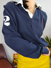 Load image into Gallery viewer, Vintage Ralph Lauren polo shirt long sleeve navy blue cotton number 2 sweater women M men S
