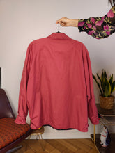 Load image into Gallery viewer, Vintage Burberry blouson bomber jacket designer red coat novacheck women men 12 REG M-L
