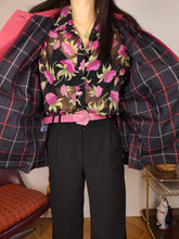 Load image into Gallery viewer, Vintage Burberry blouson bomber jacket designer red coat novacheck women men 12 REG M-L
