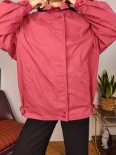 Load image into Gallery viewer, Vintage Burberry blouson bomber jacket designer red coat novacheck women men 12 REG M-L
