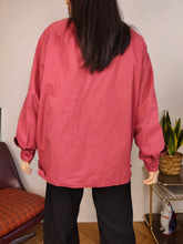 Load image into Gallery viewer, Vintage Burberry blouson bomber jacket designer red coat novacheck women men 12 REG M-L
