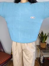 Load image into Gallery viewer, Vintage Ellesse knit knitted sweater pullover jumper sky blue M
