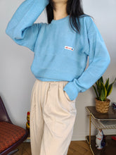 Load image into Gallery viewer, Vintage Ellesse knit knitted sweater pullover jumper sky blue M
