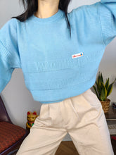 Load image into Gallery viewer, Vintage Ellesse knit knitted sweater pullover jumper sky blue M
