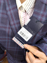 Load image into Gallery viewer, Second hand Ben Sherman blazer jacket check checker tartan purple unisex men 54 L
