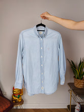 Load image into Gallery viewer, Vintage CK cotton shirt S | Calvin Klein denim blue button up blouse women
