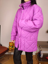 Load image into Gallery viewer, Vintage FILA quilted jacket M | pink purple coat women
