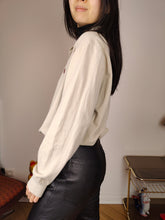 Load image into Gallery viewer, Vintage Fred Perry polo shirt S M | long sleeve beige cotton sweater women
