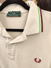 Load image into Gallery viewer, Vintage Fred Perry polo shirt S M | long sleeve beige cotton sweater women
