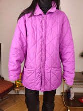 Load image into Gallery viewer, Vintage FILA quilted jacket M | pink purple coat women
